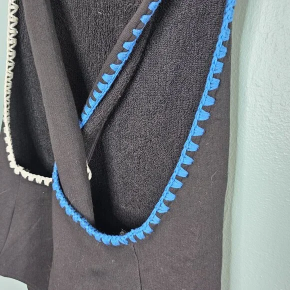 Carbon38 Crochet Twist Tank Top – Black/White/Blue – MED - Picture 5 of 7